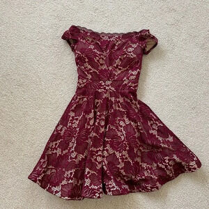 B. Darlin Maroon Dress Size Zero